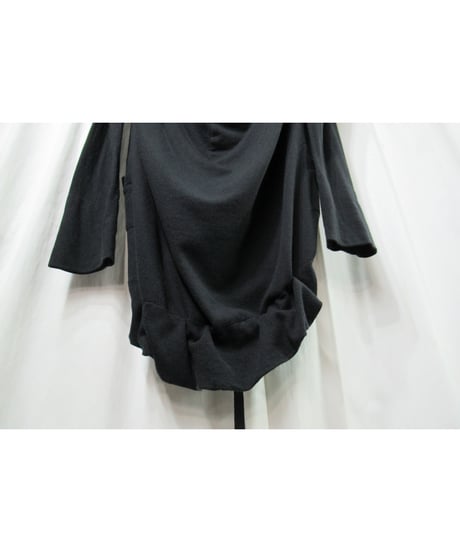 Y’s yohji yamamoto 裾デザイン ボタンレス カットソーカーディガン（YQ-T08-063）