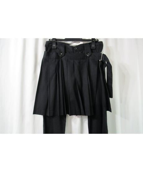 Y's yohji yamamoto プリーツスカート付き2wayパンツ YB-P01-200