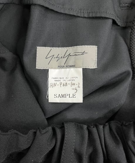 SAMPLE 2020SS yohji yamamoto pour homme テープ付きハーフパンツ（HN-P68-100）