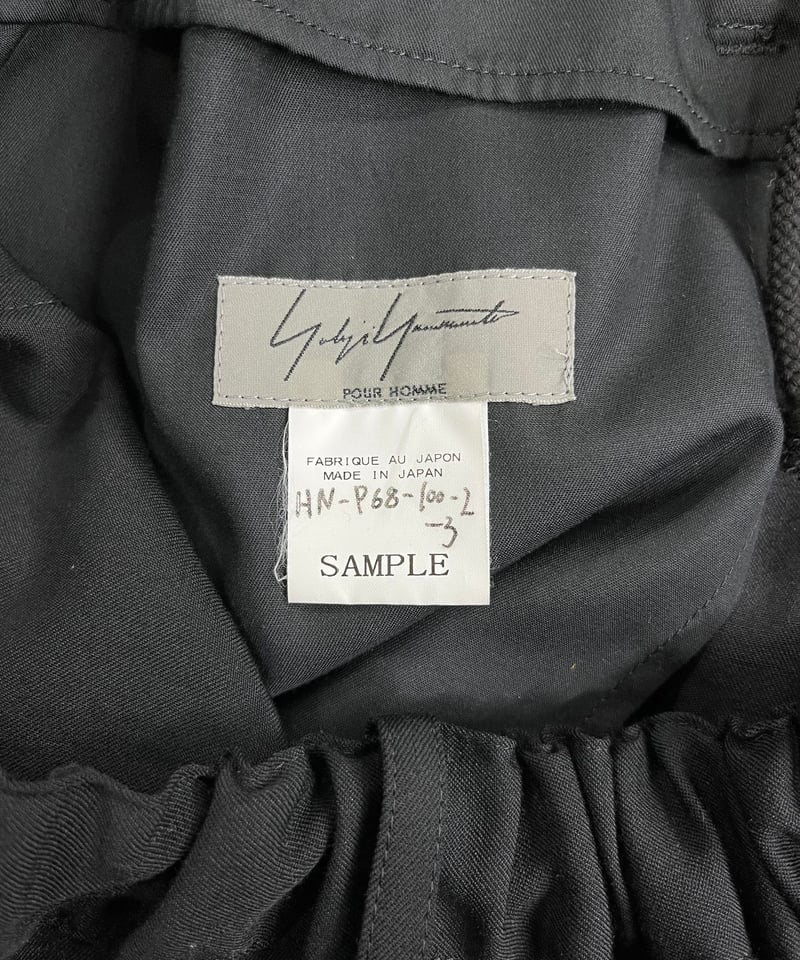 SAMPLE 2020SS yohji yamamoto pour homme テープ付きハー