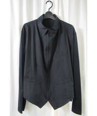 未使用 yohji yamamoto POUR HOMME スリーブ切替え スイングトップブラウス（HO-Y03-807）