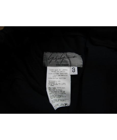 12ss yohji yamamoto pour homme コットン袴パンツ