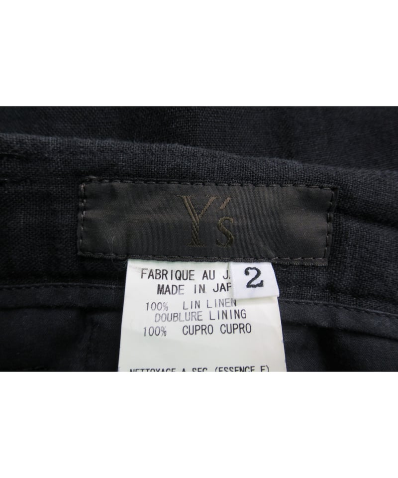Y's for MEN YohjiYamamoto POUR HOMME パンツ Y's for men x 120% LINO LINEN STRING PANTS WITH SIDE OUT