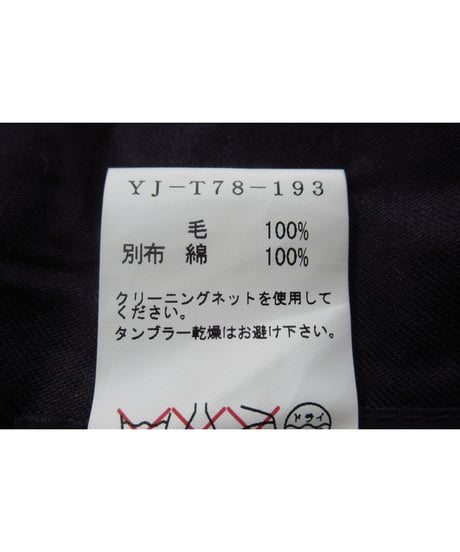 Y’s yohji yamamoto 切替えデザイン ワイドサロペットパンツ（YJ-T78-193）