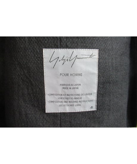 美品 11ss yohji yamamoto pour homme 刺繍ワッペン付きジャケット HO-J54-309