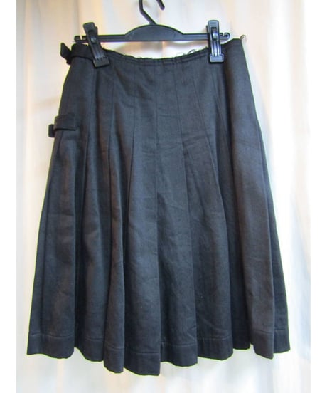 Y's yohji yamamoto ベルト付プリーツスカート YC-S01-001