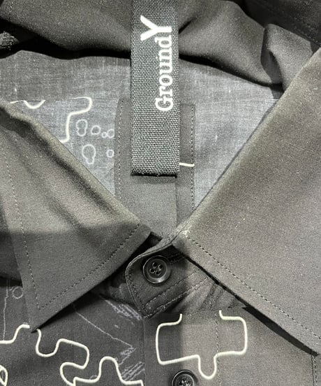 2019AW GroundY yohji yamamoto ワンピースプリントマントブラウス（GC-B21-202）