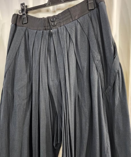 2012ss yohji yamamoto pour homme vintage 黒 ハカマパンツ (HB-P13-010)