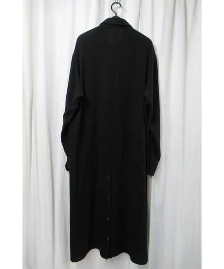 19aw yohji yamamoto pour homme フライフロントデザイン ウール ロングブラウス（HC-B23-106）