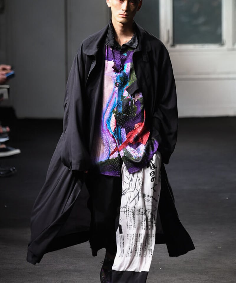 Yohji Yamamoto Pour  19ss プリントパンツ Yohji Yamamoto Pour Home 19ss プリントパンツ