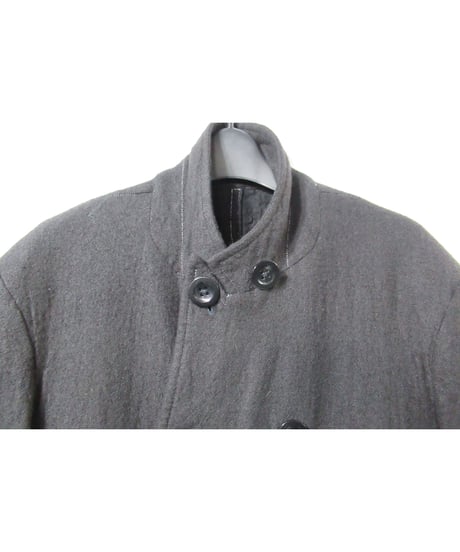 07aw yohji yamamoto pour homme スタンドカラー ダブル ロングジャケット（HX-J67-137）