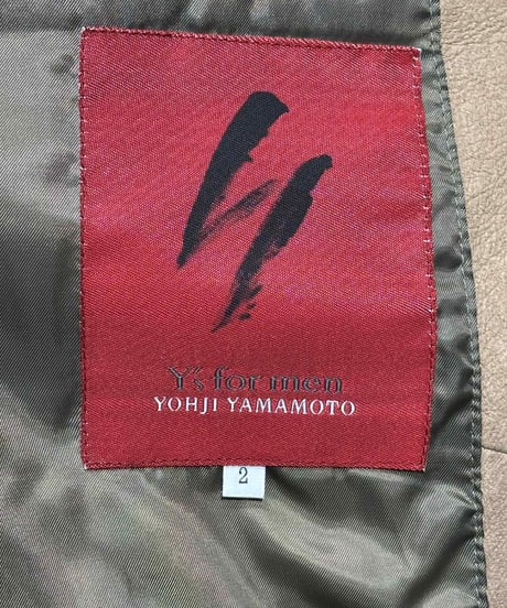 赤タグ Y's for men yohji yamamoto レザーブルゾン（MT-Y50-701）