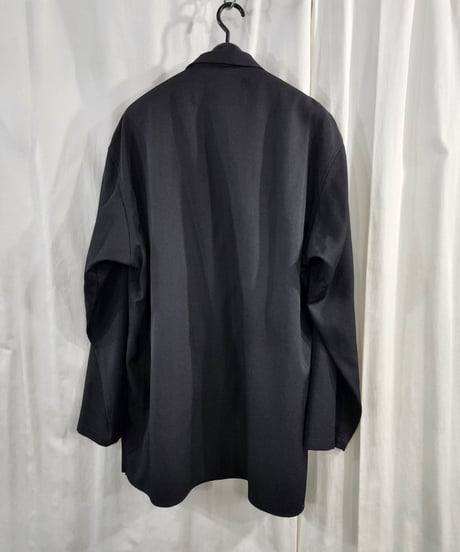 2016aw yohji yamamoto pour homme 黒 REPLICA プルオーバーシャツジャケット （HR-B36-160)