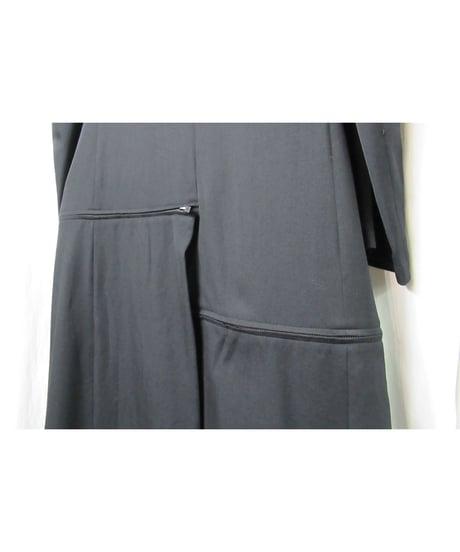 2019aw yohji yamamoto pour homme ファスナーデザイン アシメトリーロングジャケット（HC-J16-100）