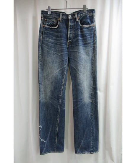希少Y-3 初期 友禅 yohji yamamoto homme 有刺鉄線デニムパンツ 3P-1