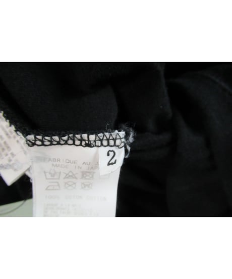 18aw BLACK Scandal yohji yamamoto +noir  バックプリントデザインカットソー NV-T07-081