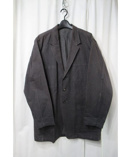 94ss yohji yamamoto pour homme vintage グレー パチポケットデザイン コットンジャケット（HT-J81-005）