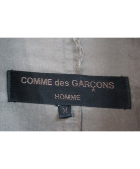 AD2002 COMME des GARCONS 茶 襟切替えデザインジャケット HG-J014