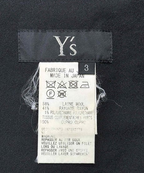 Y's yohji yamamoto ウエスト紐パンツ（YC-P06-102）