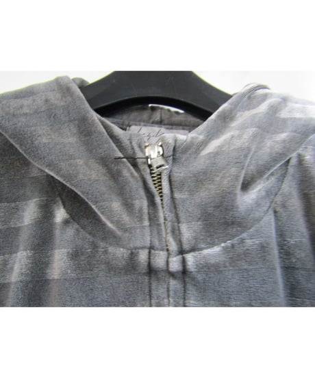 14ss yohji yamamoto pour homme 製品染め ボーダースイングトップパーカー HG-T81-078