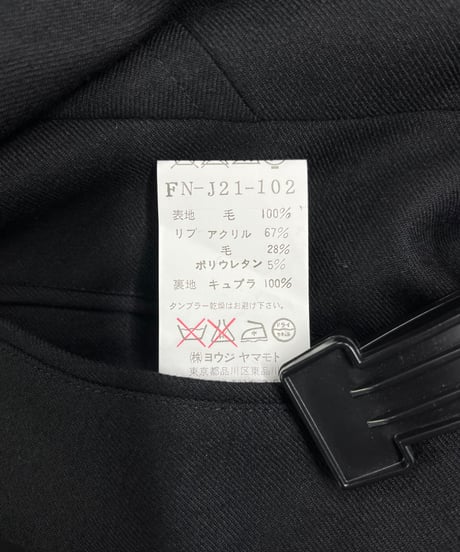 2005AW yohji yamamoto femme ダブルジップジャケット（FN-J21-102）