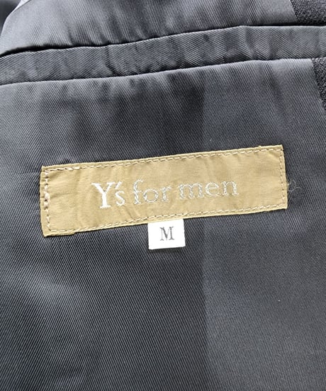 2018AW Y's for men yohji yamamoto 黒 3釦 デザインジャケット (MV-J10-116)