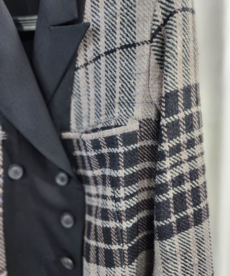 2020aw yohji yamamoto pour homme アシンメトリーリバーシブルロングジャケット (HR-J17-874)