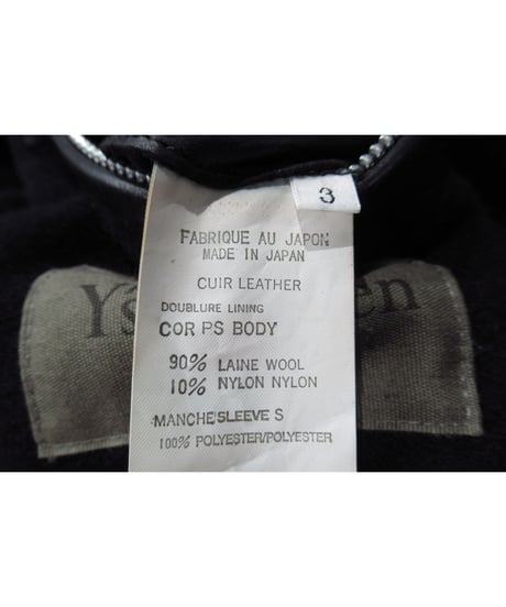 Y's for men yohji yamamoto レザーブルゾン（MU-Y03-706）