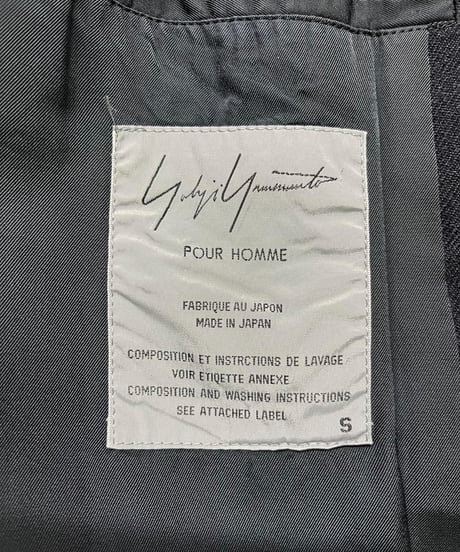 yohji yamamoto pour homme デザインダブルジャケット（H-J01-004XXX）
