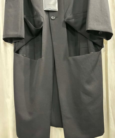 新品 2025SS yohji yamamoto pour homme ボタン ロングジャケット（HP-J49-100）