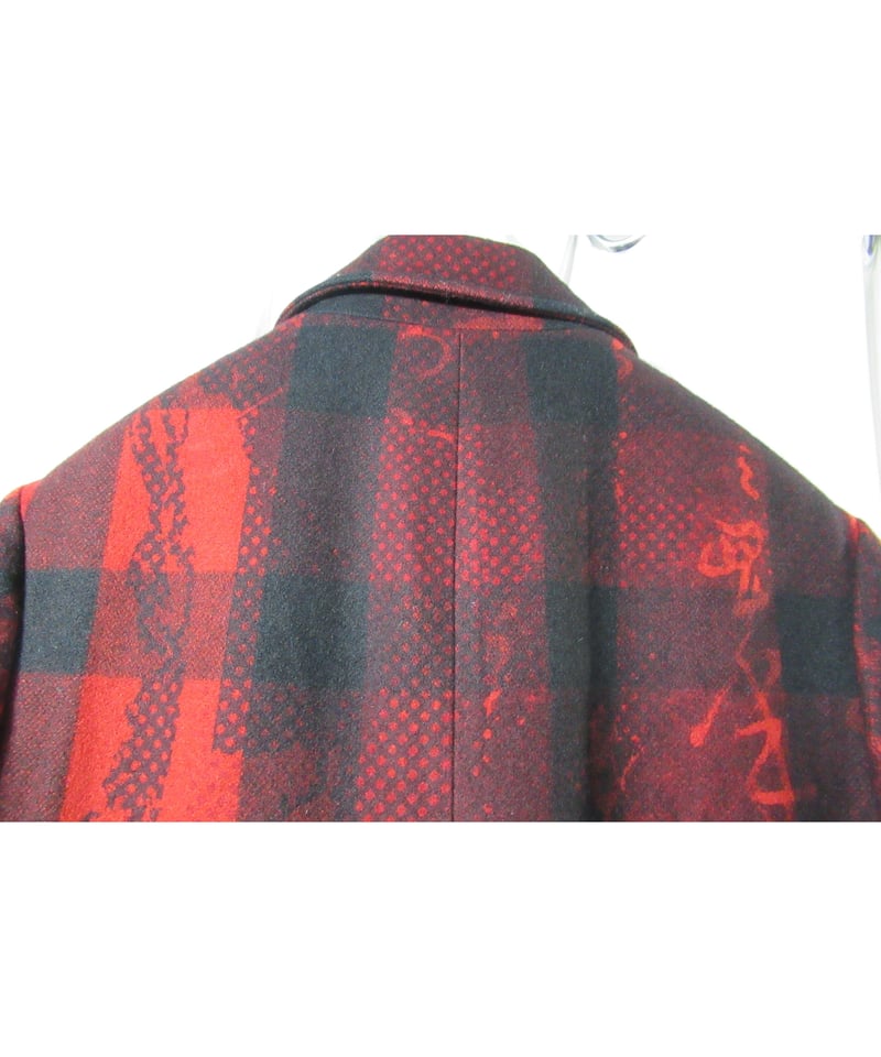 2020aw yohji yamamoto pour homme チェックデザイン 赤 ロング 2020aw yohji yamamoto pour homme チェックデザイン 赤 ロング
