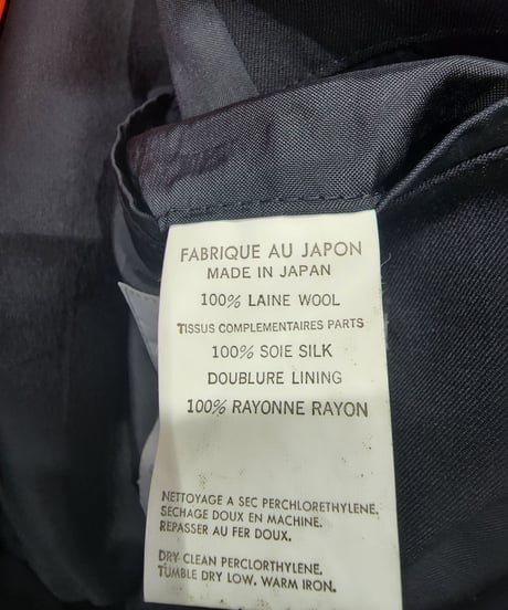 1996aw レア yohji yamamoto pour homme シルク 切替えダブルセットアップスーツ （HG-J50-805）
