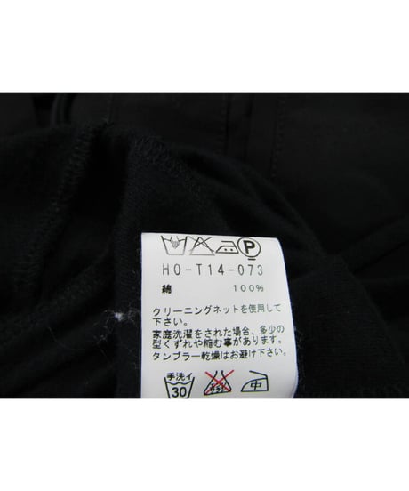 2016ss yohji yamamoto pour homme 縦ライン ロングカットソー（HO-T14-073）