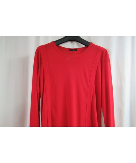 90's Y's yohji yamamoto vintage 赤 タックデザインカットソー YU-T