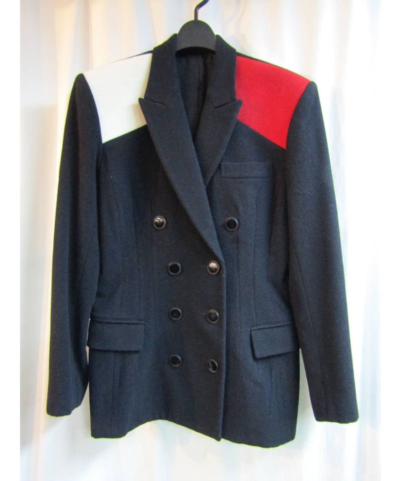 貴重◎ 90's yohji yamamoto vintage 変形ジャケット 90aw yohji yamamoto femme vintage 切替デザインジャケット