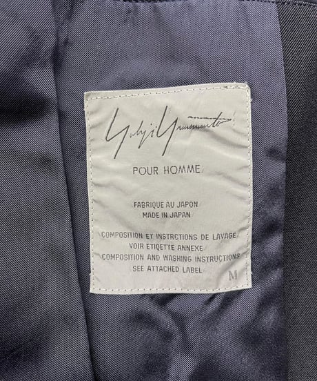 yohji yamamoto pour homme 4釦デザインジャケット（H-J01-003XXX）