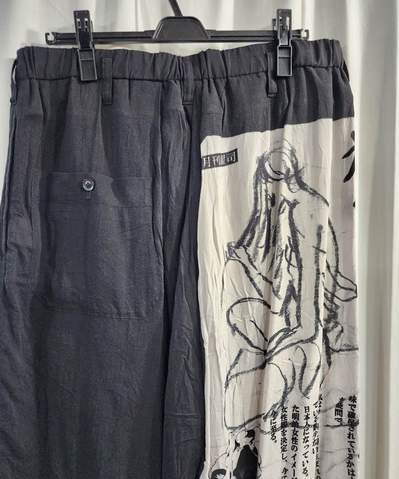 2019ss yohji yamamoto pour homme プリントパンツ （HH-P2