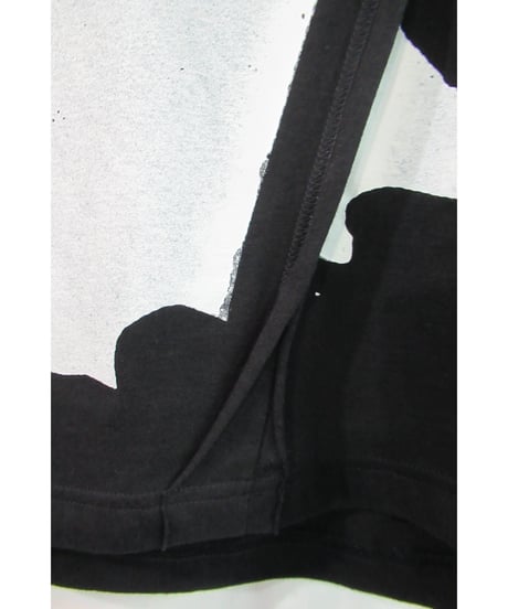 19aw B yohji yamamoto 半袖 断ち切りデザインプリントカットソー NC-T67-082