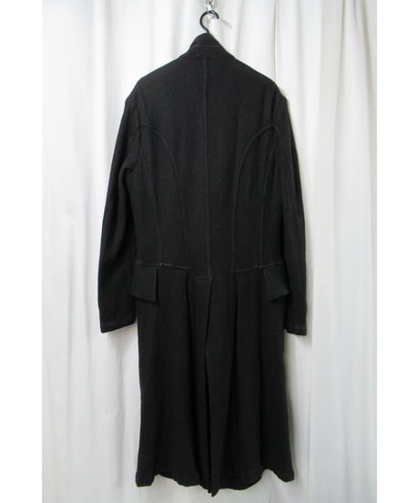 07aw yohji yamamoto pour homme スタンドカラー ダブル ロングジャケット（HX-J67-137）