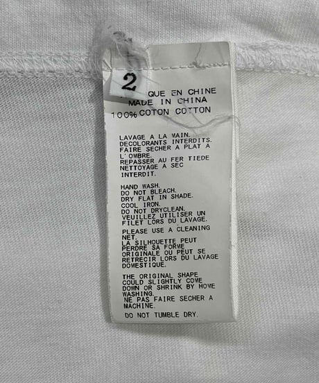 2014AW yohji yamamoto femme プリント半袖Tシャツ（FF-T92-076）