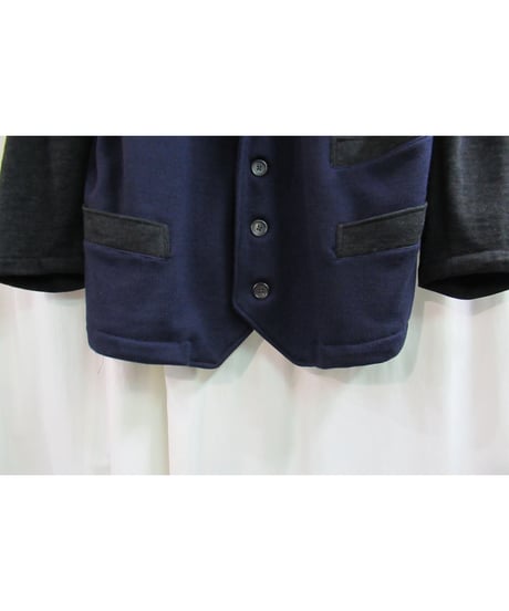 80’s yohji yamamoto pour homme vintage 切替えニットジャケット HJ-1