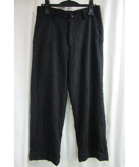 Y's yohji yamamoto シワ加工シンプルパンツ YT-P39-134