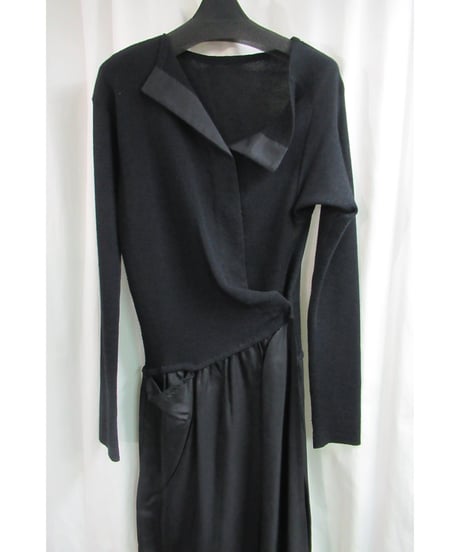 94aw yohji yamamoto femme vintage 着物 ニット切替えワンピース FV-D31-834