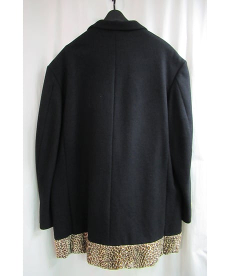 レア 92aw yohji yamamoto pour homme vintage SAMPLE ヒョウ柄切替えデザインジャケット HJ-2