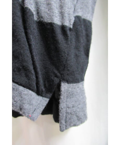 08ss yohji yamamoto pour homme ボーダー切り替えデザインカットソー HM-T35-085