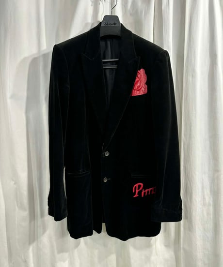 2003AW yohji yamamoto pour homme ベルベットジャケット（HU-J53-027）