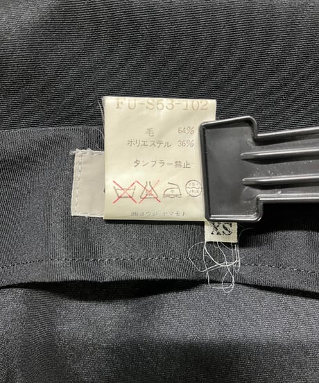 1997SS yohji yamamoto スカートセットアップスーツ（FU-J53-102）