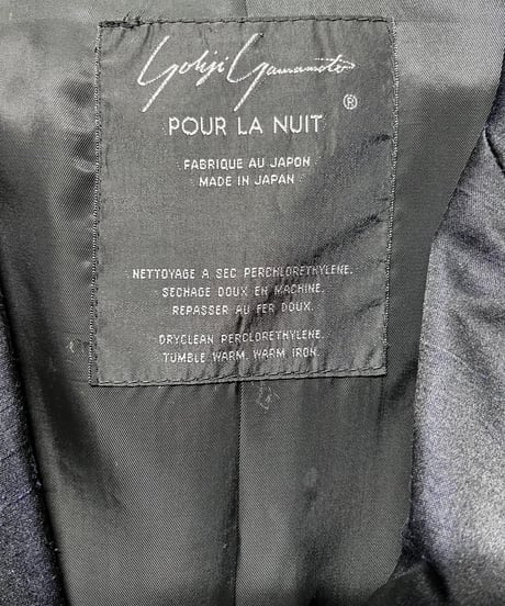 yohji yamamoto POUR LA NUIT 5釦デザインジャケット（H-J-012xxx）