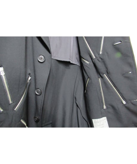 19ss yohji yamamoto pour homme デザインファスナー ジャケット（HH-J31-100）