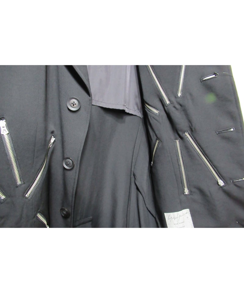 19ss yohji yamamoto pour homme デザインファスナー ジャケット